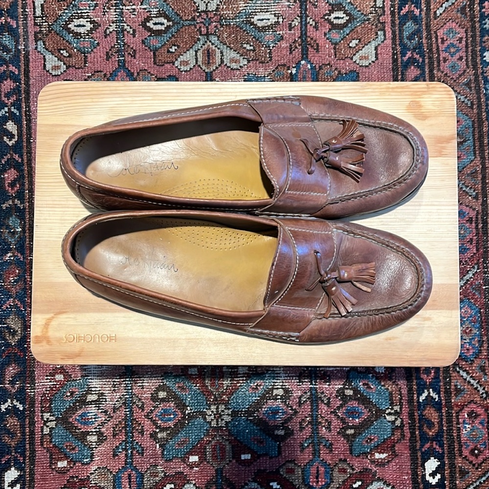 Cole Haan Mens Tassel Loafer Size 12 Brown